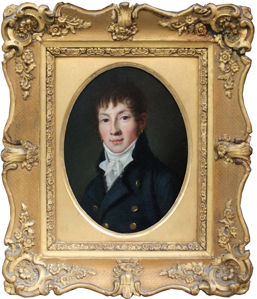 Portrait Of A Young Gentleman By Louis Léopold Boilly (1761-1845), Attr.to