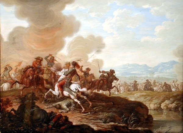 Louis Nicolas Van Blarenberghe (1716 - 1797), Attributed To , Medieval Battle Scene-photo-2