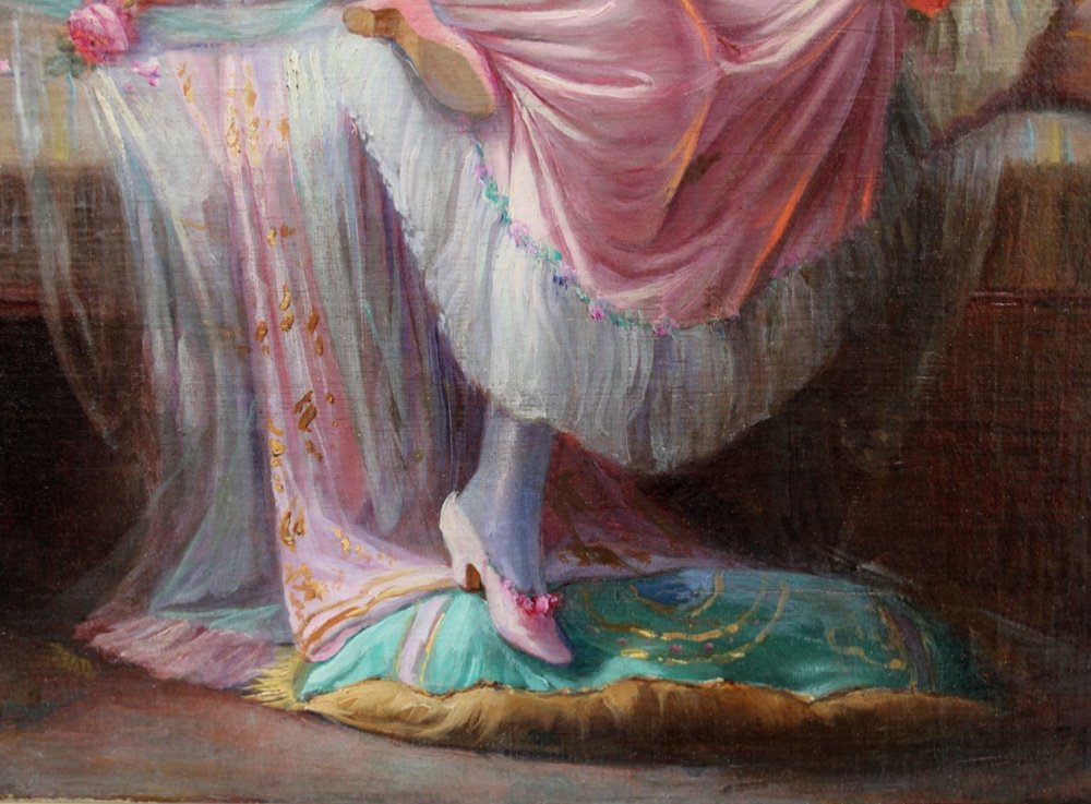 Scène de boudoir II par Max Albert Carlier (Belge, 1872-1938)-photo-5