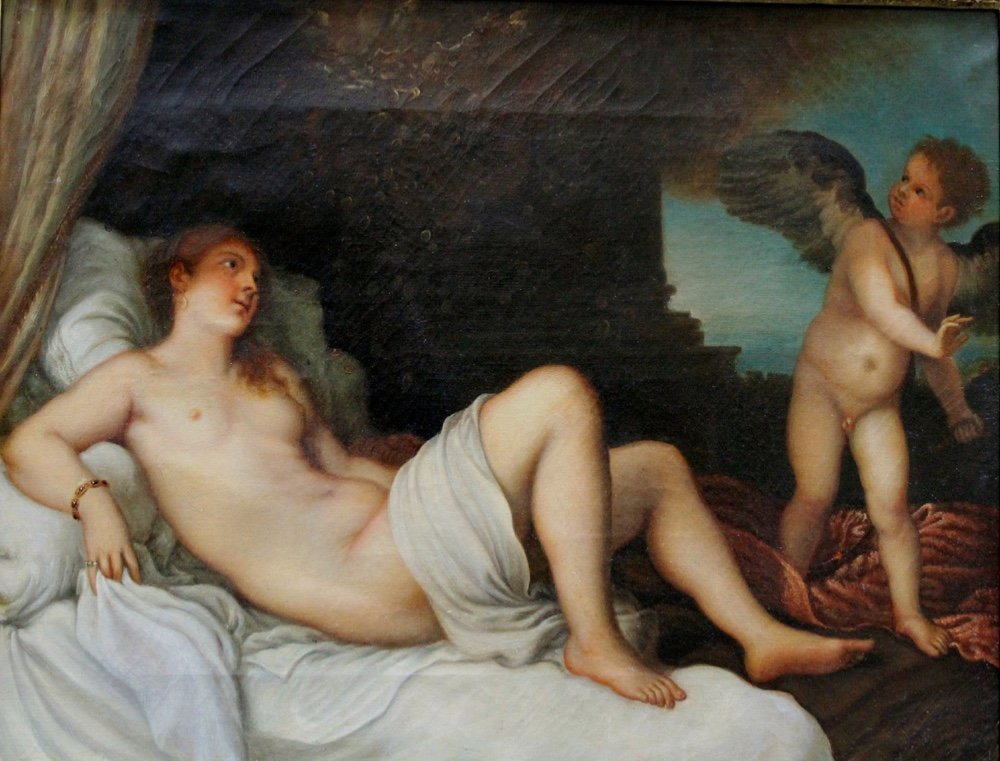 Danaë par Tizian  (1488-1576), après-photo-2