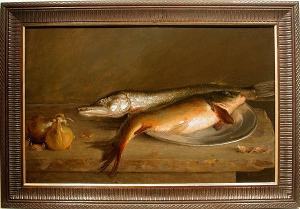 Still Life With Fishes By Bohuslav Slansky (czech, Born 1900)-photo-1