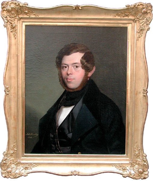 Portrait d'un jeune homme par Anton Haala (autrichien, vers 1830)