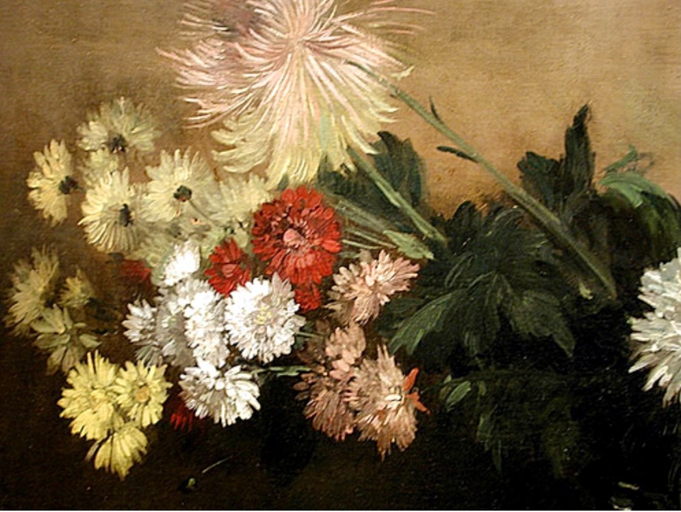 Chrysanthèmes dans une urne" d'Amandus Faure (1874-1931)-photo-4