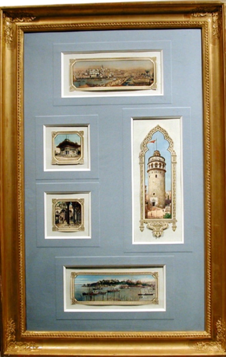 5 Views Of Istanbul By Franz Poledne (austrian 1873 -1932)