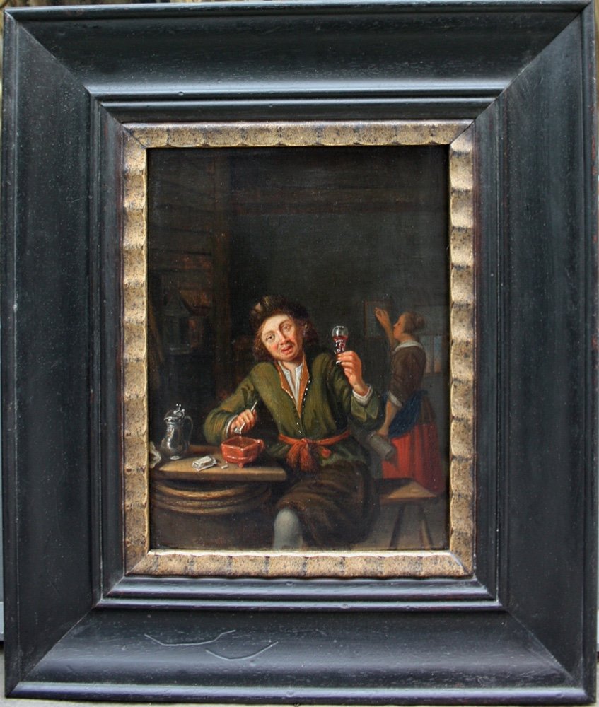 Willem van Mieris (néerlandais 1662 - 1747), cercle  “Scène  à l'Auberge”
