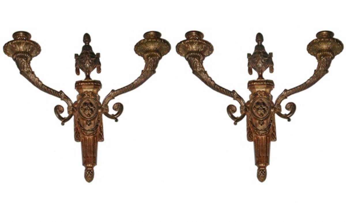 Bronze Wall Appliques, French, Second Half Of 19th Century