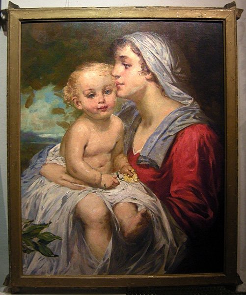 Français, 19/20e siècle Mère avec enfant