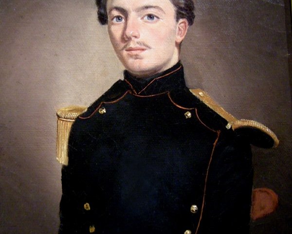 Portrait d'un jeune lieutenant d'infanterie français par Philibert Bernard ( né en 1823) -photo-4