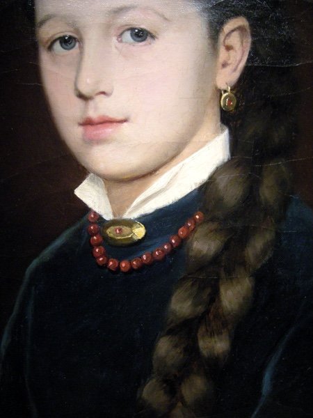 Louise Codecasa (inscrite, née en 1856) Une paire  de portraits  de soeurs-photo-5