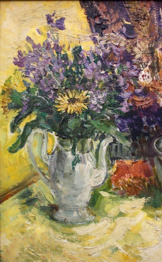 Summer Still Life  By Camille Fleury (1914 - Paris - After 1963)-photo-3