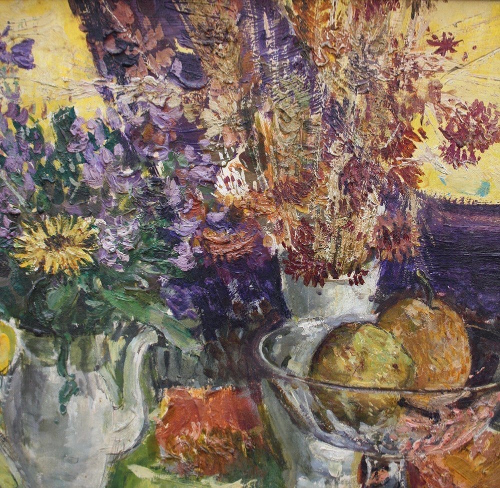 Summer Still Life  By Camille Fleury (1914 - Paris - After 1963)-photo-1