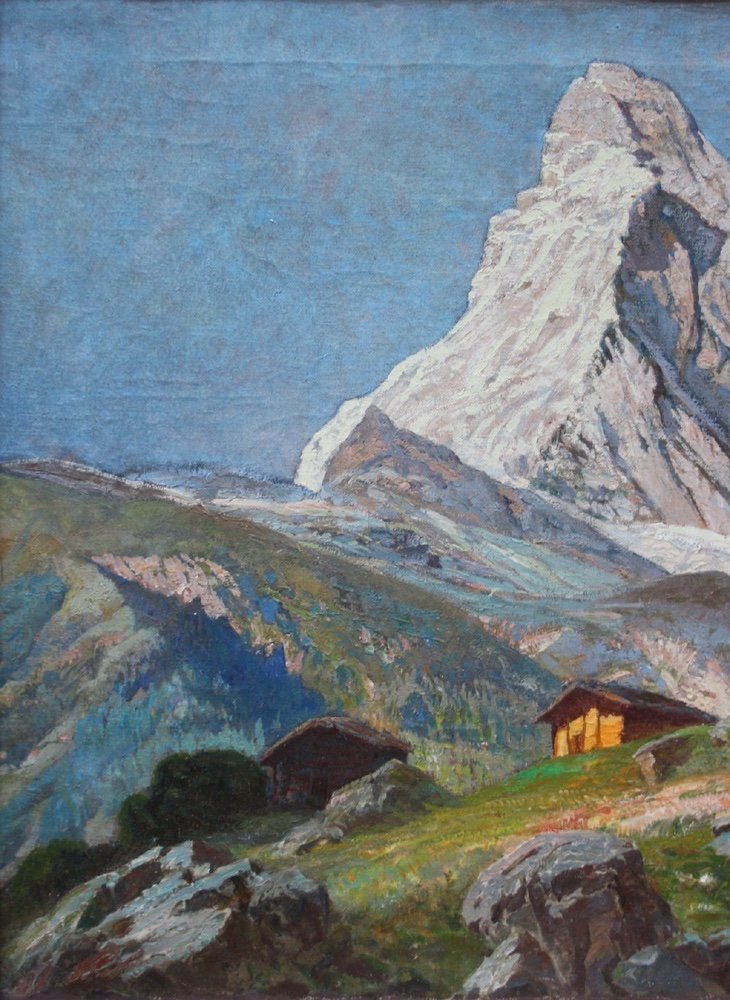 Vue Du Mont Cervin Sur La Frontière Italo-suisse par G.arnegger -photo-2