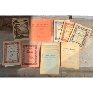 Collection de petit format livres russes publiés à Prague en 1940-1941, 15 pièces