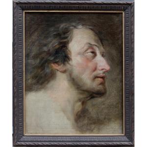 Study Of A Male Portrait, Peter Paul Rubens (1577-1640), Follower