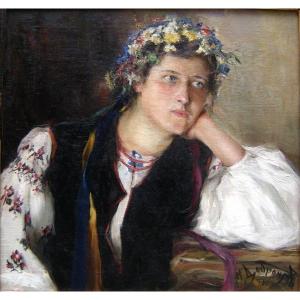 Michail Nikolajevich Dobronravov (born In 1904) Title: Ukrainian Peasant Beauty