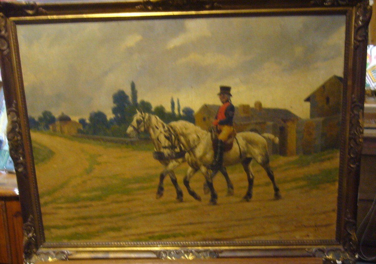 MARCHAND André Les Chevaux Et Le Militaire 