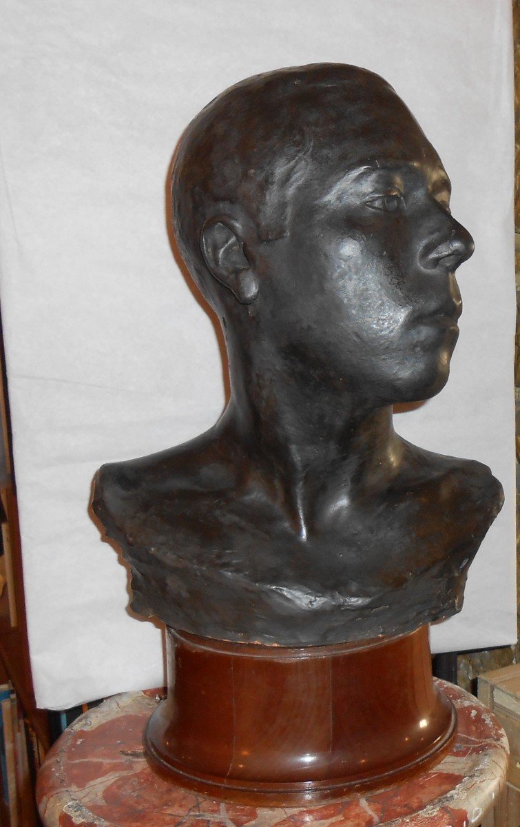 Self-portrait Bust By Painter Léon Jayéz