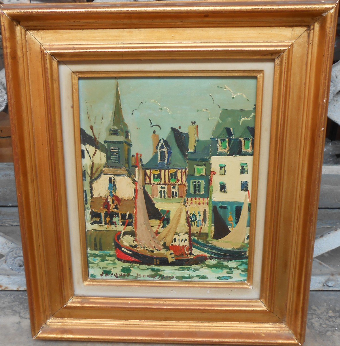 Le Vieux Clocher  A Honfleur  . Jacques  Bouyssou