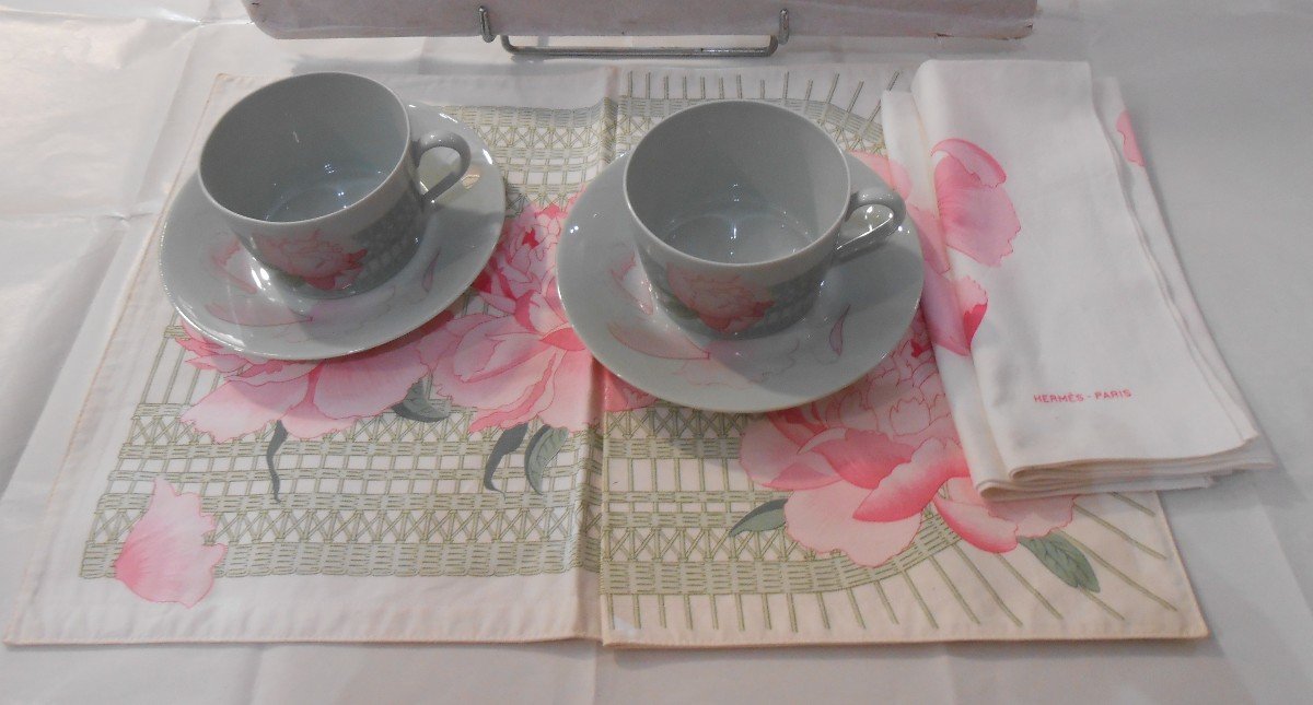 Peony Cups Breakfast For Two Hermes