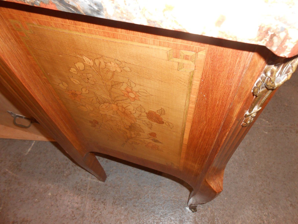 Commode Sauteuse Transition Louis XVI-photo-2