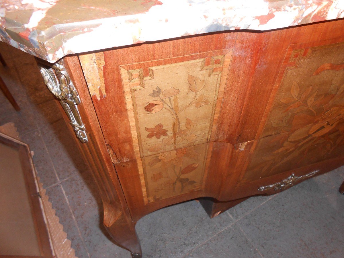 Commode Sauteuse Transition Louis XVI-photo-4