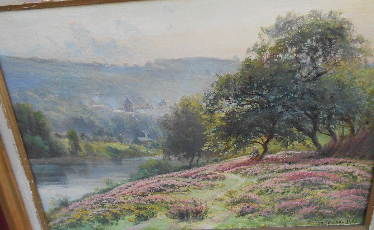 Les Bruyéres Dans La Vallée De La Creuse .Gaston  Anglade-photo-2