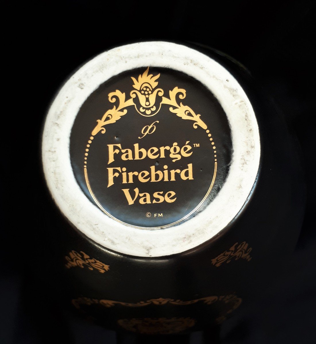 VASE FIREBIRD FABERGÉ - Franklin MINT - Porcelaine -photo-4