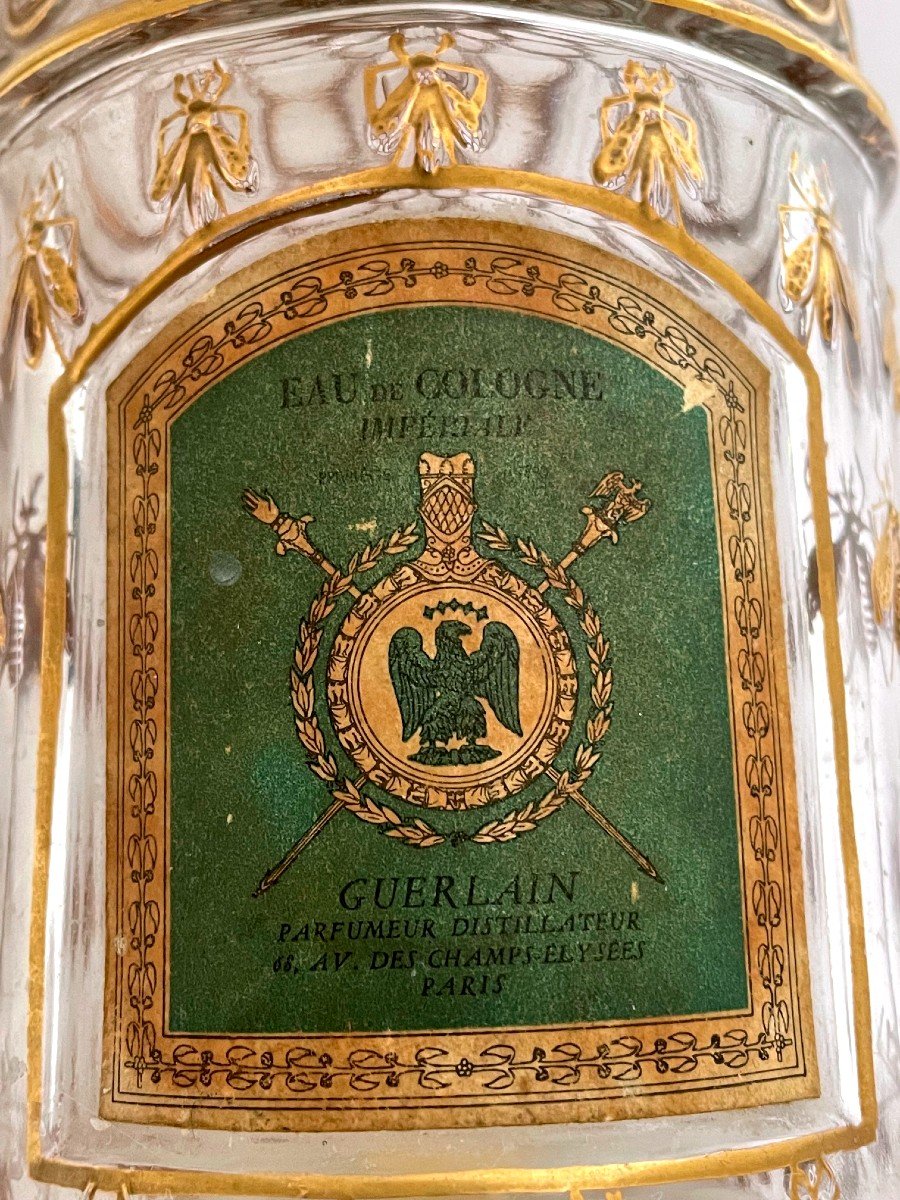 Guerlain Perfume Bottle (eau De Cologne Impériale) Old Circa 1900-photo-3