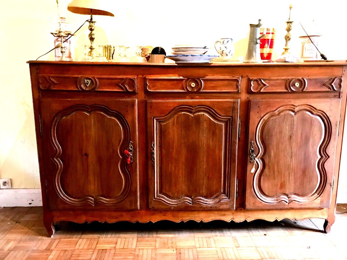 Regional Wooden Sideboard, Normandy, 18th Century