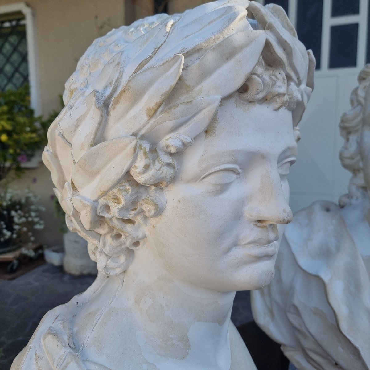 4 Plaster Busts From 1900: A Treasure Of Art And History-photo-4