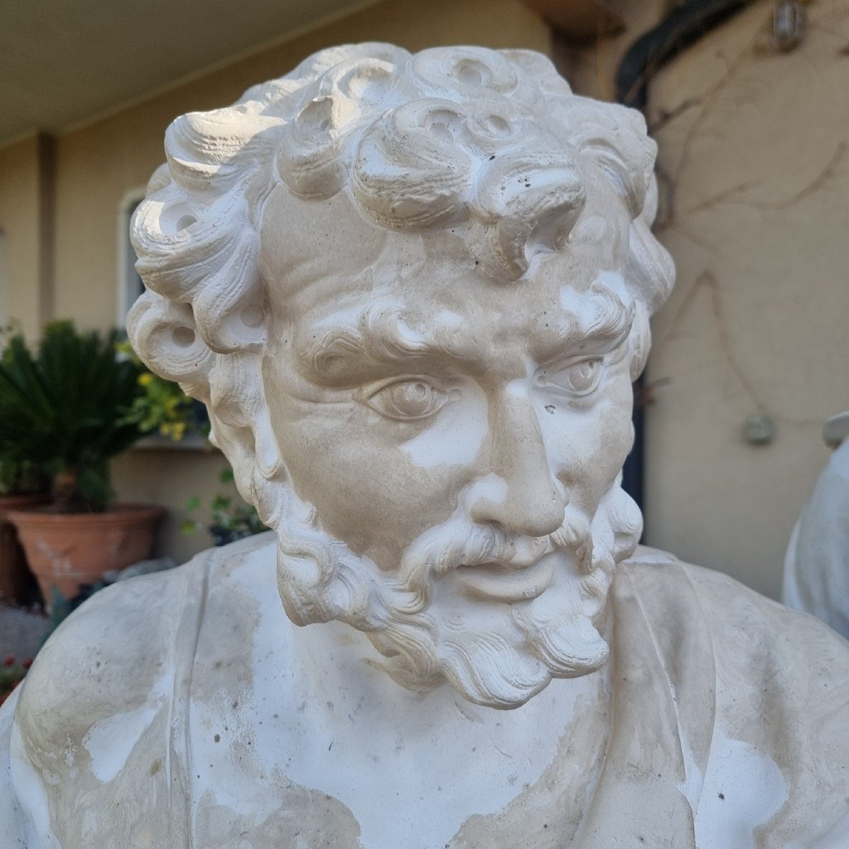 4 Plaster Busts From 1900: A Treasure Of Art And History-photo-6