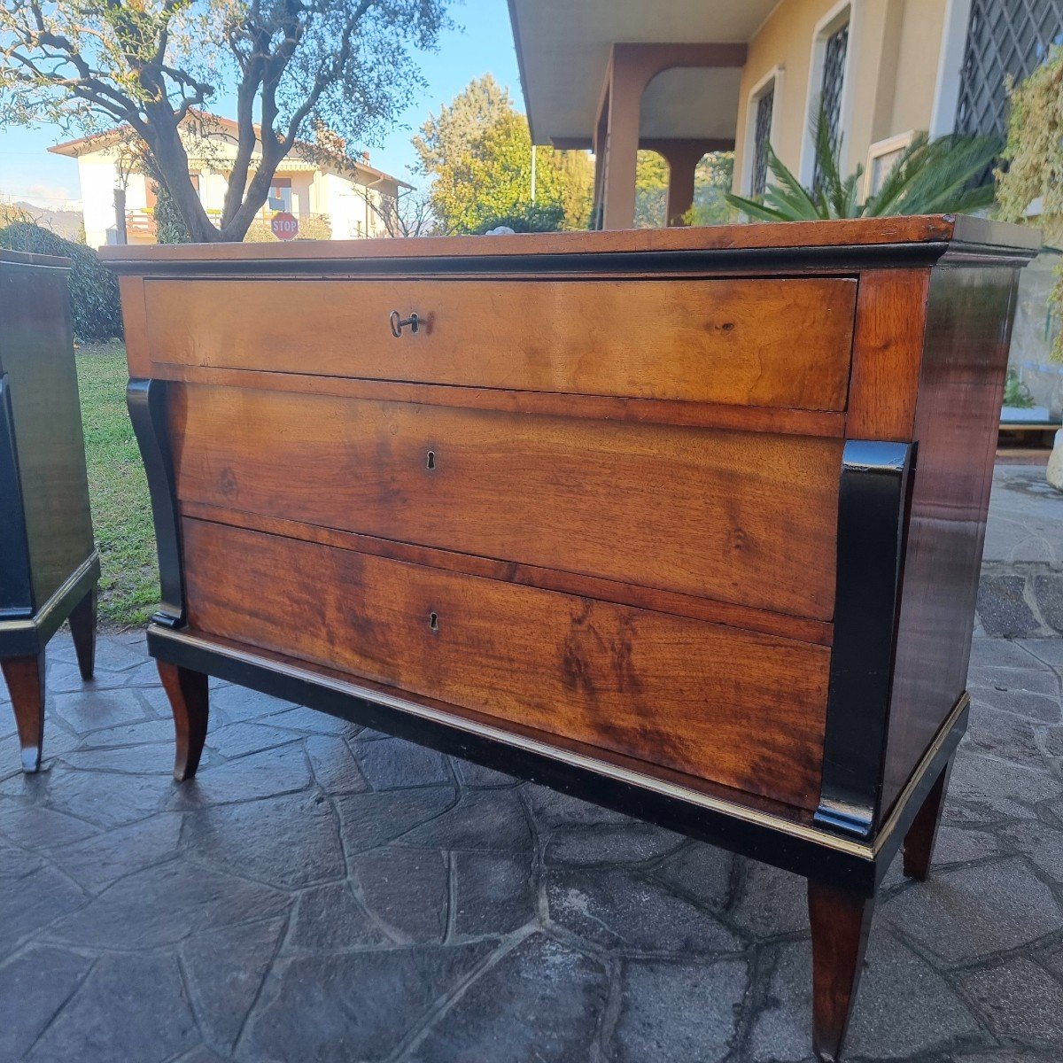 Pair Of Walnut Dressers 1810 First Empire-photo-2