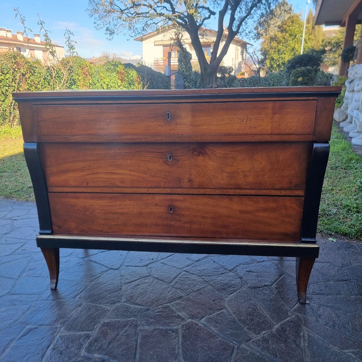 Pair Of Walnut Dressers 1810 First Empire-photo-3