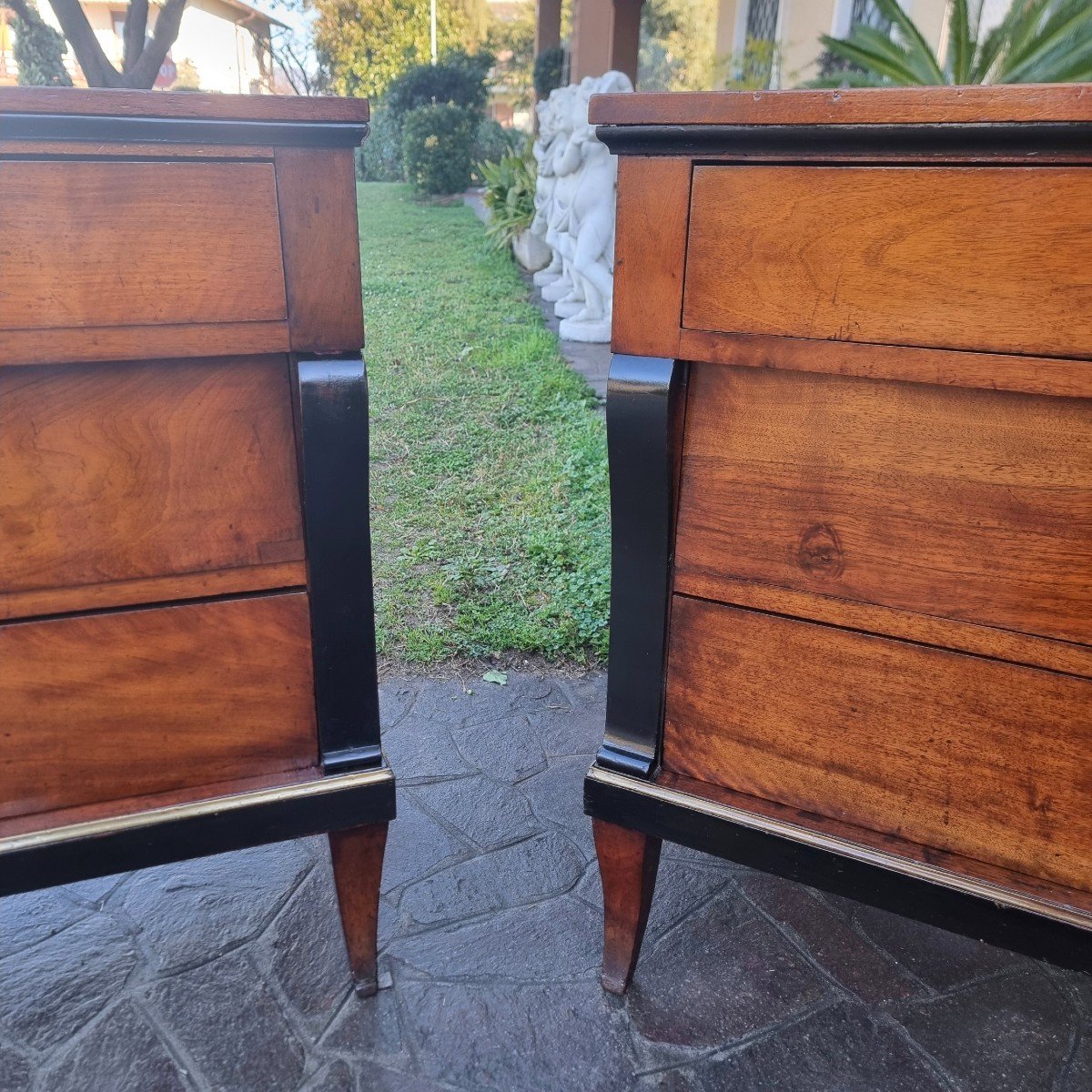 Pair Of Walnut Dressers 1810 First Empire-photo-4