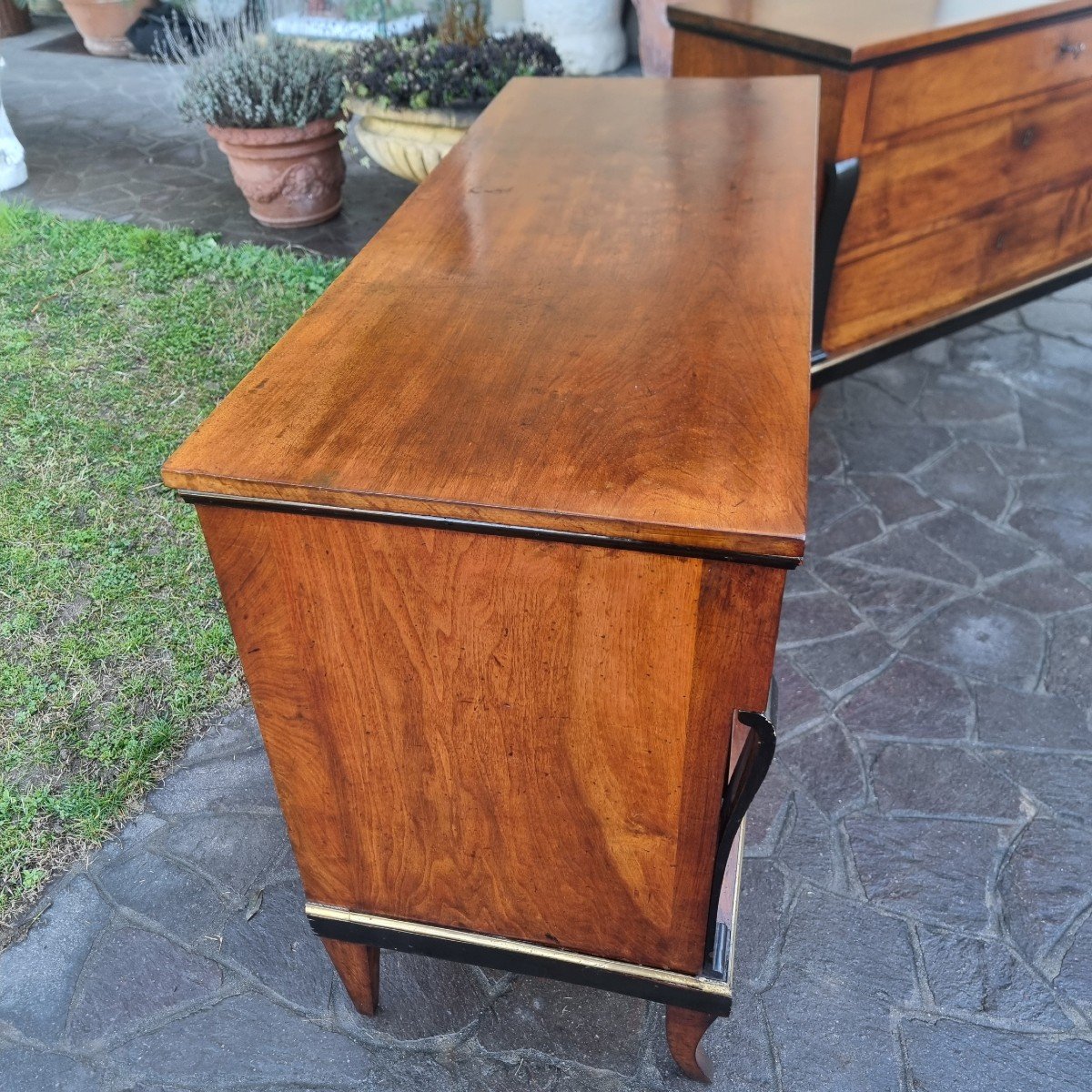 Pair Of Walnut Dressers 1810 First Empire-photo-6