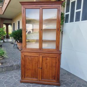 Buffet Vitrine De 1800 Emilia En Merisier