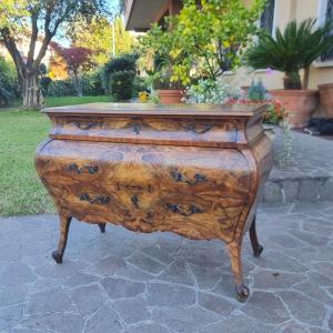 Lombard Chest Of Drawers Late 1800s In Louis XV Style