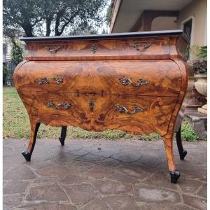 Commode Lombarde Fin XIXe Siècle En Style Louis XV