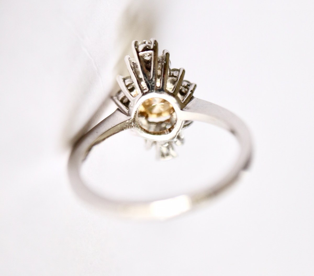 Diamond Shaped Gold And Diamond Ring-photo-5