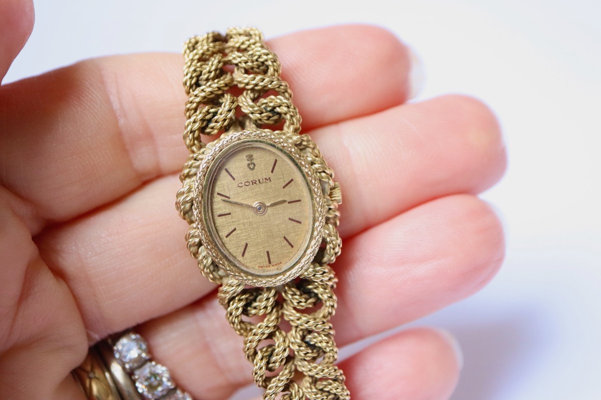 Proantic Corum Lady s Watch Circa 1960 In 18k Gold Mechanical