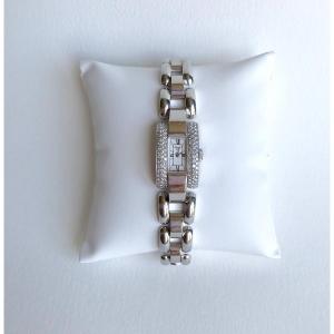 Chopard Montre 1960 En Or Blanc 18 Carats Et Diamants