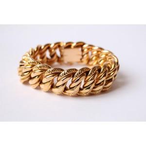 Bracelet Maille Americaine Vers 1960 Martele