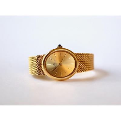 Baume Et Mercier Lady's Bracelet Watch In 18 Kt Yellow Gold 1960