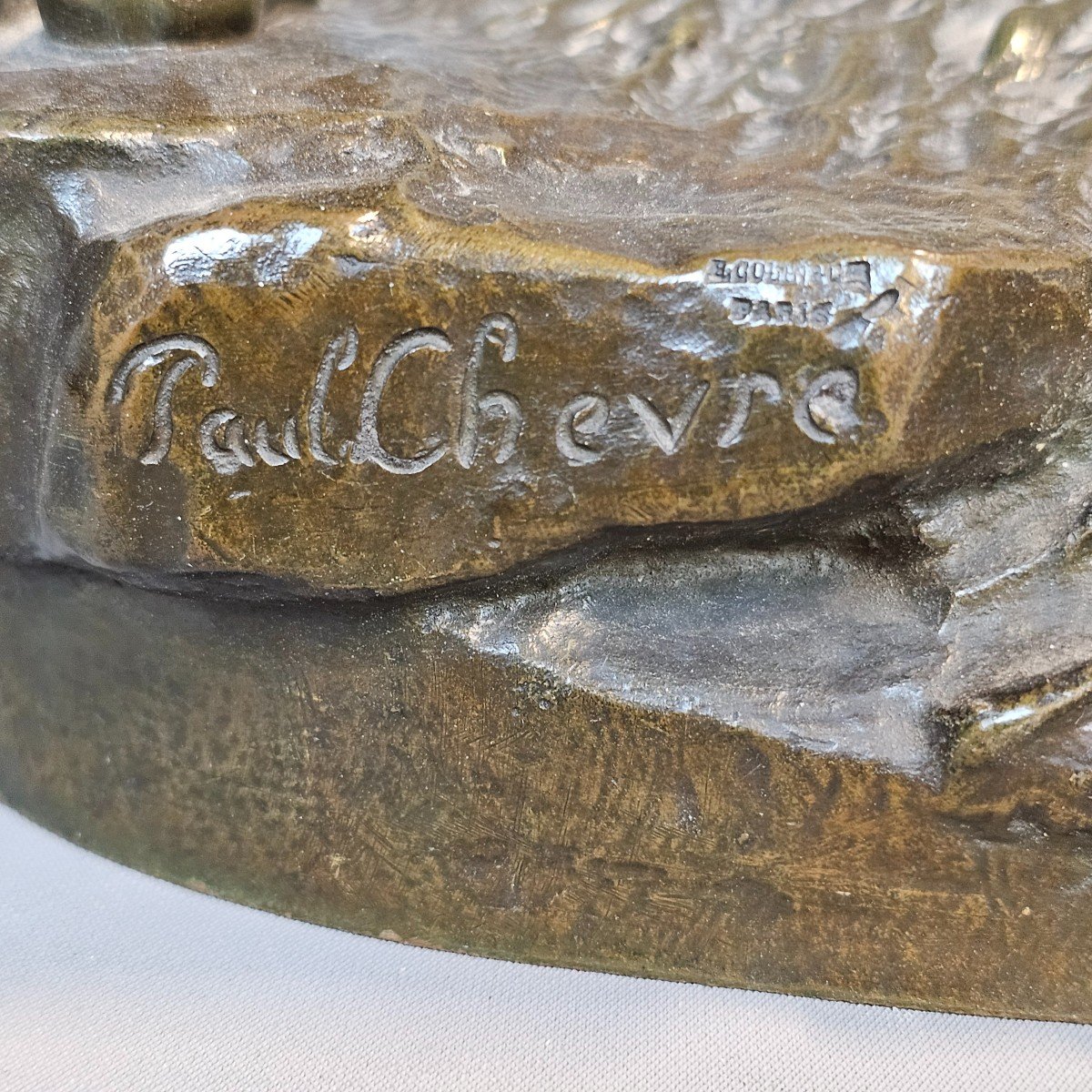 Sculpture Bronze Paul Romain Chevré  1867-1914-photo-2