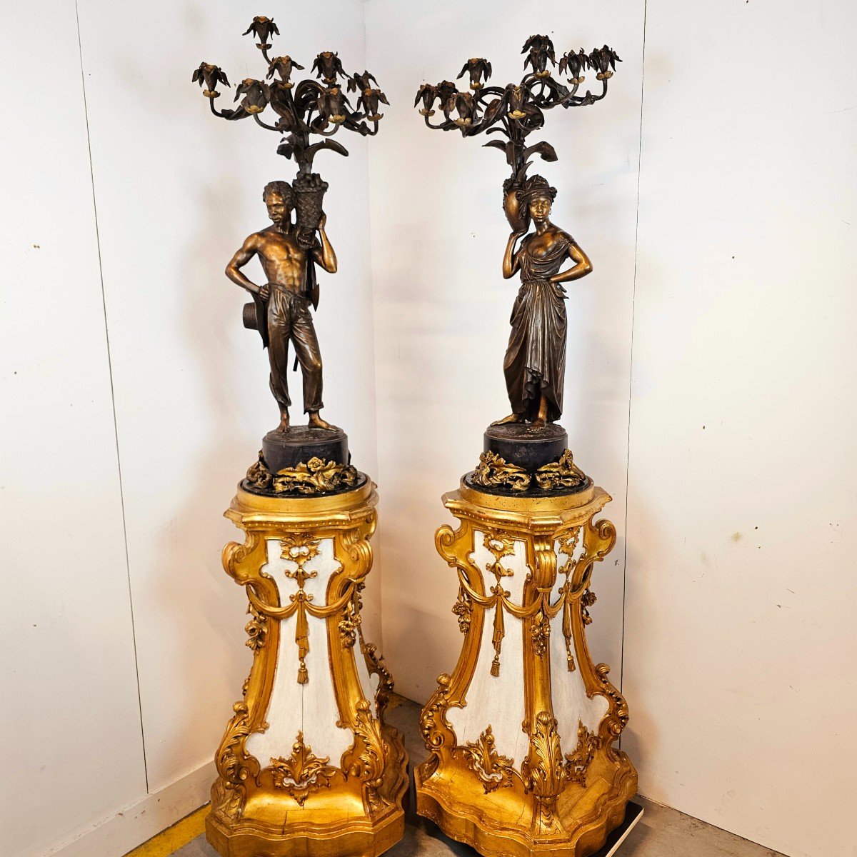 A Pair  Cuberworth Signed Candelabra-photo-3