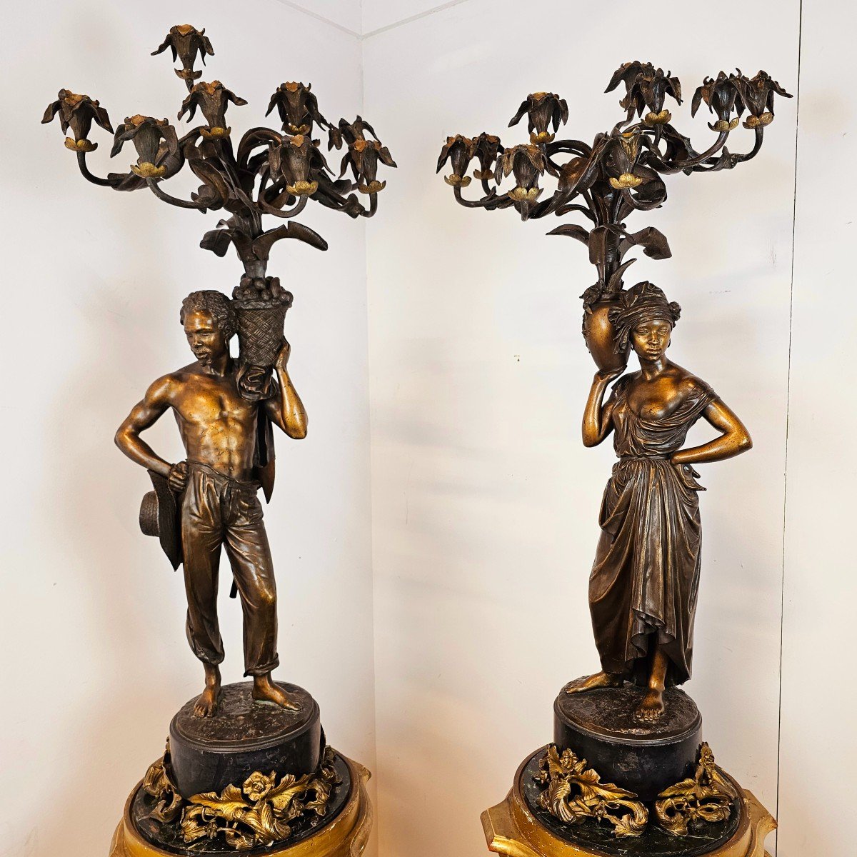 A Pair  Cuberworth Signed Candelabra