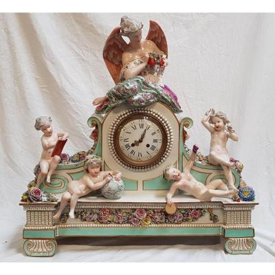 Horloge En Porcelaine 