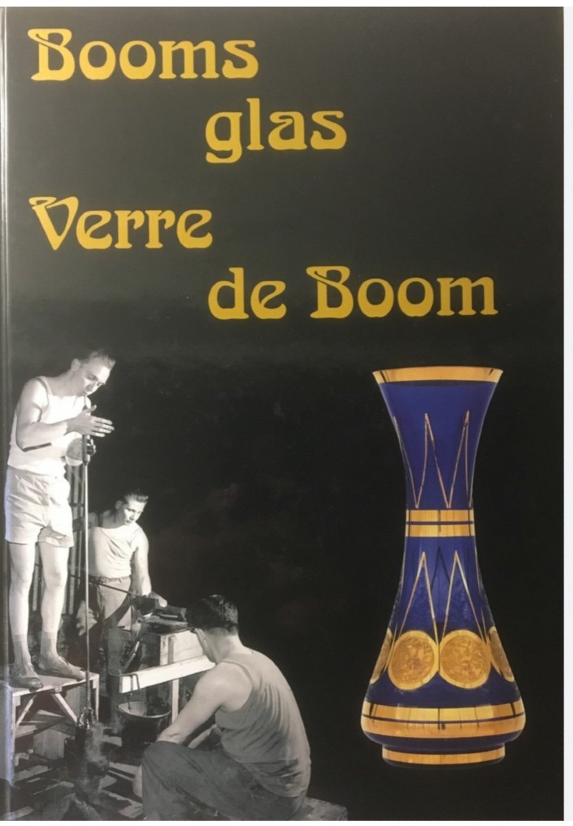 Paire De Vases Art Déco Paul Heller / Verrerie De Rupel Boom {étiquette} ( Vase Art Deco 1930-photo-7