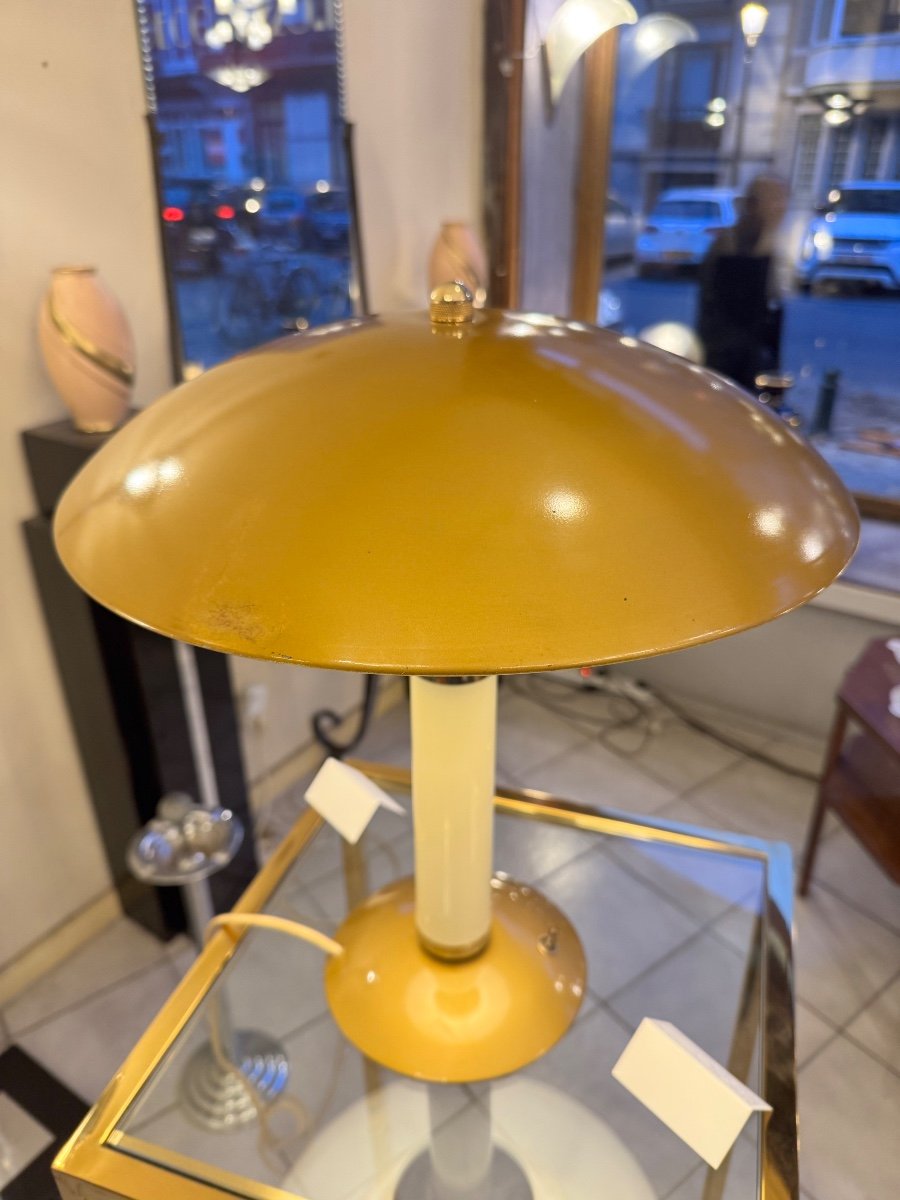 Superbe Lampe Art Déco Jumo 350 / Fin Des Années 40 / Métal Et Perspex ( Lampes Art Deco 1930 )-photo-8