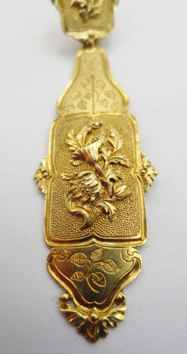 Earrings, In Gold, Around 1830.-photo-2